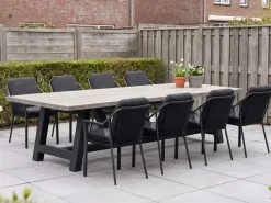 Tierra Outdoor Liv/Bresimo 330 cm Gartenmöbel-Set 9-teilig stapelbar