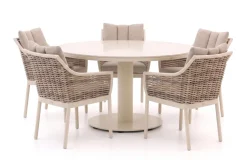 Tierra Outdoor Liv/Elegante 219cm dining tuinset 7-delig stapelbaar