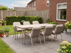 Tierra Outdoor Liv/Elegante 219cm dining tuinset 7-delig stapelbaar
