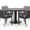 Tierra Outdoor Liv/La Fonte ø 120 cm Gartenmöbel-Set 5-teilig