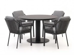Tierra Outdoor Liv/La Fonte ø 120 cm Gartenmöbel-Set 5-teilig