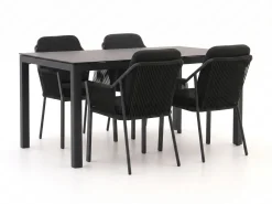 Tierra Outdoor Liv/La Fonte 160 cm Gartenmöbel-Set 5-teilig stapelbar