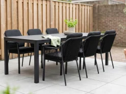 Tierra Outdoor Liv/La Fonte 220 cm Gartenmöbel-Set 7-teilig stapelbar