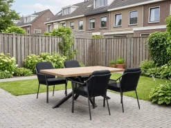 Tierra Outdoor Liv/Montorio 160 cm Gartenmöbel-Set 5-teilig stapelbar