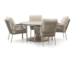 Tierra Outdoor Liv/Moreno Low Dining Gartenmöbel-Set 5-teilig