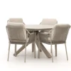 Tierra Outdoor Liv/Orbital ø 120 cm Gartenmöbel-Set 5-teilig