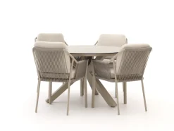 Tierra Outdoor Liv/Orbital ø 120 cm Gartenmöbel-Set 5-teilig