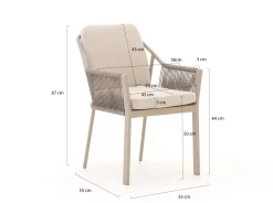Tierra Outdoor Liv/Orbital ø 120 cm Gartenmöbel-Set 5-teilig