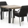 Tierra Outdoor Liv/ROUGH-S 90 cm Gartenmöbel-Set 3-teilig stapelbar