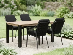 Tierra Outdoor Liv/ROUGH-S 160 cm Gartenmöbel-Set 5-teilig stapelbar