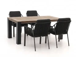 Tierra Outdoor Liv/ROUGH-X 180 cm Gartenmöbel-Set 5-teilig stapelbar