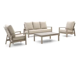 Tierra Outdoor Musone/Flip-Up Sessel-Sofa Lounge-Set 4-teilig 5-Sitzer verstellbar