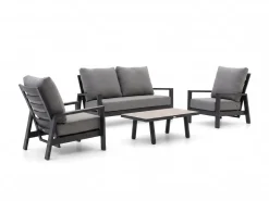 Tierra Outdoor Musone Sessel-Sofa Lounge-Set 4-teilig 4-Sitzer verstellbar