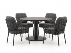 Tierra Outdoor Natal/La Fonte ø 120 cm Gartenmöbel-Set 5-teilig