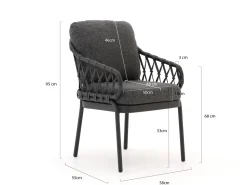 Tierra Outdoor Natal/La Fonte ø 120 cm Gartenmöbel-Set 5-teilig