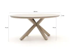 Tierra Outdoor Nuri/Oblong 200 cm Gartenmöbel-Set 5-teilig