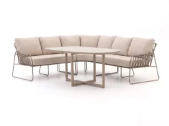 Tierra Outdoor Rivera Dining Lounge-Set 3-teilig