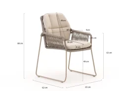 Tierra Outdoor Rivera/Elegante 160 cm Gartenmöbel-Set 5-teilig
