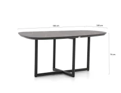 Tierra Outdoor Rivera Gartentisch 180x100x74 cm