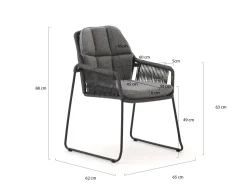 Tierra Outdoor Rivera/Naro 280 cm Gartenmöbel-Set 9-teilig