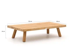 Tierra Outdoor Wakkanda Loungetisch 150x80x35 cm