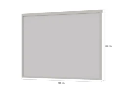 Windschutz 400 cm für Cedrino Pergola 400x300/400x360x255 cm