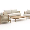 Zavelli Convivia Sessel-Sofa Lounge-Set 4-teilig 4-Sitzer
