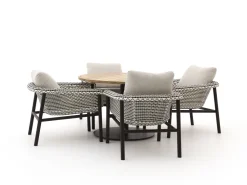 Zavelli Cuore ø 120 cm Gartenmöbel-Set 5-teilig