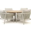 Zavelli Cuore ø 150 cm Low Dining Gartenmöbel-Set 5-teilig