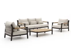 Zavelli Divina Sessel-Sofa Lounge-Set 4-teilig 5-Sitzer